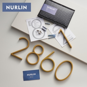 Nurlin 5 pollici 125mm indirizzo di lusso grandi numeri Design moderno oro nero argento casa galleggiante segnaletica per esterni cifre insegne Mailbox - Product Image 6