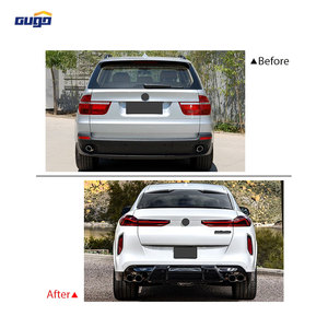 GUGO E71 Upgrade Body Kit for 2008 - 2014 BMW X6 <strong>Transformation</strong> to 2020 - 2022 G06 Style Front Air Dam Rear Valance Side BodyKit - Product Image 3