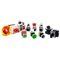 Selector giratorio momentáneo de encendido/apagado de 22mm, interruptor de botón de parada de emergencia Industrial