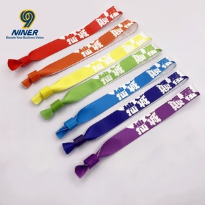 Pulsera de Tela Ajustable Personalizada Barata al por Mayor para Eventos - Product Image 3