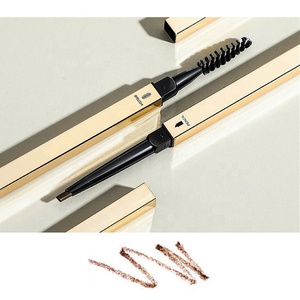 Zhenhai nhãn hiệu riêng logo của bạn kim loại đồng ống vàng hai đầu lông mày bút chì với lông mày Mascara - Product Image 5