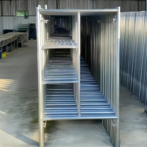 Giàn giáo khung thép mạ kẽm nặng với bánh xe Caster nhà máy trực tiếp khung giàn giáo cho xây dựng - Product Image 4