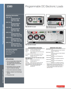 Carga Electrónica TTLTES Tektronix Serie 2380 120V/500V 15A/30A/60A Instrumentos de Medición Electrónica - Product Image 3