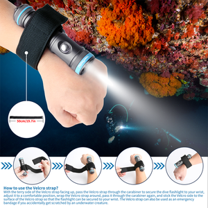 <span class=keywords><strong>Torcia</strong></span> Subacquea Ricaricabile da 2200 Lumen Impermeabile per Immersioni fino a 100 Metri - Product Image 2