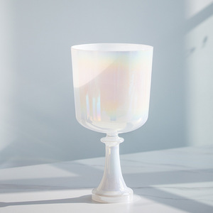 Cuenco de Cristal de Cuarzo Blanco con Martillo, Instrumento de Sanación Sonora para Meditación Espiritual - Product Image 6