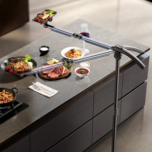 Soporte de Teléfono Móvil FEIXIANG L66 de Aleación de Aluminio, con Doble Brazo, Base de Disco y Ruedas, para Smartphones de 3 a 7 Pulgadas, para Escritorio - Product Image 5