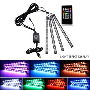 Brillant imperméable 5050 RVB led bande intérieur décoration atmosphère lampe de musique de voiture a mené la bande légère - Product Image 3