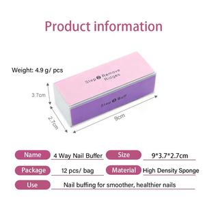 Mini Pulidor Profesional <span class=keywords><strong>de</strong></span> <span class=keywords><strong>Uñas</strong></span> para Salón, Esponja Suave con Logotipo Personalizado, Pulidor <span class=keywords><strong>de</strong></span> <span class=keywords><strong>Uñas</strong></span> <span class=keywords><strong>de</strong></span> <span class=keywords><strong>4</strong></span> Caras para un Acabado Más Liso - Product Image 6