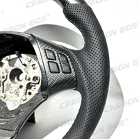Expédition rapide en cuir véritable mat en Fiber de carbone volant personnalisé pour BMW E90 E88 E87 E82 volant de voiture de sport