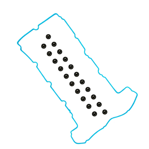Kit <span class=keywords><strong>de</strong></span> <span class=keywords><strong>juntas</strong></span> <span class=keywords><strong>de</strong></span> tapa <span class=keywords><strong>de</strong></span> válvulas VS50738R <span class=keywords><strong>de</strong></span> silicona azul con sellos <span class=keywords><strong>de</strong></span> tubo <span class=keywords><strong>de</strong></span> bujía y sellos <span class=keywords><strong>de</strong></span> vástago <span class=keywords><strong>de</strong></span> válvula, compatible con motores 2.9L <span class=keywords><strong>de</strong></span> 4 cilindros en línea 07-12 - Product Image 2