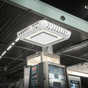 Lámpara LED para Exteriores de Aluminio IP65 de 100W/150W, Comercial, Empotrada, para Gasolineras y Almacenes, AC100-305V, 5 Años de Garantía, Ra70, IP65 - Product Image 5