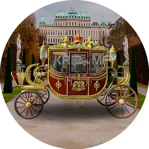 Carruaje Real Clásico Europeo, Transporte Especial con Caballos para Visitas Turísticas - Product Image 3