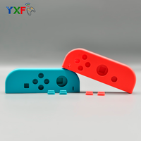 Casing Pengganti ABS Merk YXF Merah Biru untuk Pelindung Belakang Konsol & Pengontrol Joy-Con