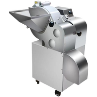 Professionele industriële groente- en fruit snijmachine voor ui, radijs, kokosnoot, aloë vera, mango, komkommer en andere fruitsoorten.