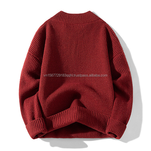 Suéter de Punto con Cuello Medio Alto y Botones, Estilo 2026, Otoño Invierno, para Hombre, Combinable con Todo - Product Image 3