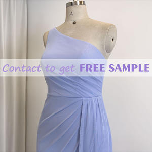 Abiti da adolescente personalizzabili monospalla Sexy maglia <span class=keywords><strong>Color</strong></span> <span class=keywords><strong>lavanda</strong></span> abito da sera abito da damigella - Product Image 3