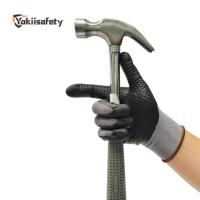 Gants en polyester et élasthanne de qualité industrielle Yokii, calibre 13, avec revêtement en mousse de nitrile pour l'assemblage de précision et les travaux électroniques