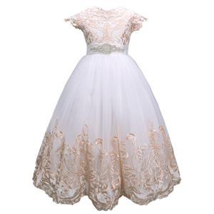 Vestidos de noche de graduación para adolescentes para niñas, vestido de fiesta Formal de dama de honor de encaje blanco para niñas, vestido de fiesta de boda de cumpleaños para niños - Product Image 5