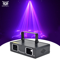 Projecteur laser DMX MOWL pleine couleur à 2 têtes, animation laser RGB pour DJ, discothèque, boîte de nuit, KTV