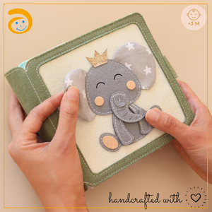 <span class=keywords><strong>Libro</strong></span> de Actividades de Fieltro Hecho a Mano con Diseño de Elefante, <span class=keywords><strong>Libro</strong></span> Sensorial Montessori para la Primera Infancia - Product Image 2
