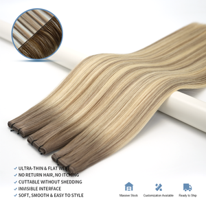 Extensiones de Cabello Ruso de Primera Calidad Lanxun, Invisibles, Genius Wefts, Lisas y Onduladas, de 10'' a 32'', Envío Directo de Fábrica - Product Image 4