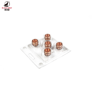 Para BLACK WOLF 22-1027 Electrodo de boquilla de tapa de protección de plasma de cobre 100A - Product Image 2