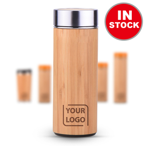 Flacon Thermos isotherme en bambou, avec affichage Led et contrôle de la température, ml - Product Image 4