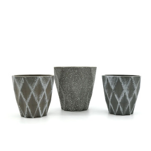 YICAI Pot de fleurs géométrique jardinière en béton plantes succulentes Pot de fleurs en ciment en plastique - Product Image 6