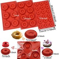 Moule à muffins, gâteaux et beignets en silicone USSE résistant à la chaleur (-40°C-230°C) à 6/8/18 mini cavités, écologique, réutilisable, facile à démouler