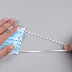 Masker tanpa tenunan 3 lapisan, Masker wajah hitam disesuaikan bedah sekali pakai medis dengan <span class=keywords><strong>Earloop</strong></span> tipe Iir En14683 siap untuk pengiriman - Product Image 5