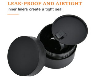 Salon de coiffure noir PET Pot cosmétique en plastique cheveux cire hydratant en plastique PET pot cosmétique pot de crème à raser - Product Image 2