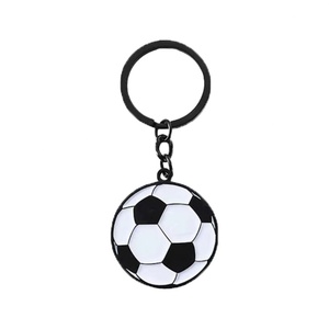 Porte-clés personnalisé en métal en forme de ballon de rugby, baseball, football, basketball, imprimé, porte-clés sportif - Product Image 1