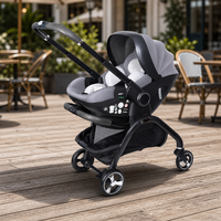 Poussette pliable 4-en-1 Kidilo en alliage d'aluminium, légère, pour nouveau-né, vente en gros