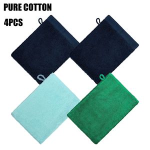 Gants de bain micro-ondables 80% polyester 20% polyamide satiné teint en fil avec cordon de serrage, épaissis, absorbants, respirants, couleur unie - Product Image 2