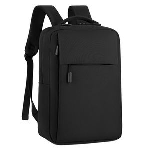 Unisex Denim Business <b>Backpack</b> Zipper Polyester Lining Breathable Durable Large Capacity USB Charging Waterproof <b>Laptop</b> - Product Image 3