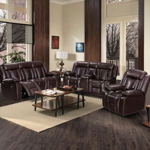 Antique Furniture Modern Design Electric 1+2+3 Recliner <b>Sofa</b> Set with Cooling & Massage Features Genuine Air <b>Leather</b> Wood Frame - Product Image 1