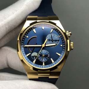 นาฬิกาข้อมือหนังแท้แฟชั่นระดับไฮเอนด์สำหรับผู้ชาย นาฬิกากันน้ำสำหรับเล่นกีฬาพร้อมวันที่ นาฬิกาผู้ชายสุดหรู Vacheron - Product Image 1