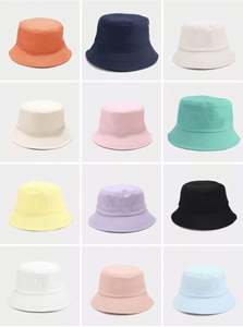 Nouveau chapeau bob coréen couleur macaron pour adolescent et étudiant, casquette d'été anti-UV, chapeau bob vierge pour broderie de logo personnalisé - Product Image 2