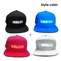 Gorra de Béisbol LED para Deportes al Aire Libre con Pantalla Bluetooth y Función de Cambio de Texto por Teléfono Móvil