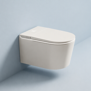 Inodoro Inteligente de Una Pieza de Cerámica <span class=keywords><strong>con</strong></span> Control por Voz, Operación Remota y Doble Descarga para Hoteles Modernos - Product Image 1