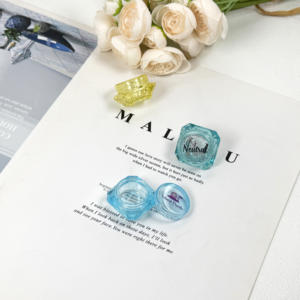 Contenants ronds transparents à paroi large et vide de qualité supérieure de 16oz 500ml avec couvercle noir pour gommage corporel cosmétique - Product Image 2