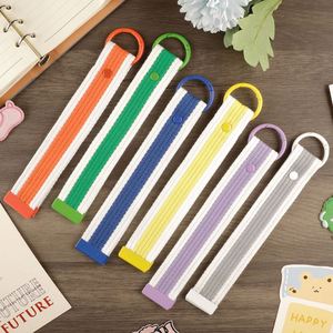Porte-clés en toile de coton bicolore avec sangle, idéal pour clés de voiture, de moto, ou comme pendentif de sac à main – En stock - Product Image 2