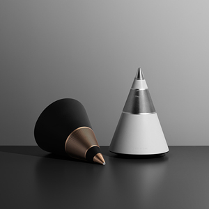TRETTITRE Patented Cone Concrete Speaker, 3-Way 360. Surround Sound AC Version 3.5 APP TWS RGB <b>Light</b> for Luxury Home 3-Way - Product Image 2
