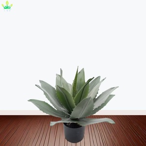 Planta Artificial de <span class=keywords><strong>Agave</strong></span> Grande con Hojas Suaves de Borde Dentado, Plantada <span class=keywords><strong>en</strong></span> <span class=keywords><strong>Maceta</strong></span> Negra para Decoración de Hogar, Oficina, Porche, Jardín - Product Image 5