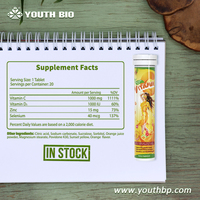 Vitamine C Effervescente 1000mg : Super Aliment Stabilisé pour la Santé – Marque Blanche, Vente en Gros, Prix Usine – 20 Comprimés