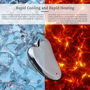 Massaggiatore di bellezza a pettine Terahertz personalizzato per la cura del viso Guasha raschiatura del corpo - Product Image 4