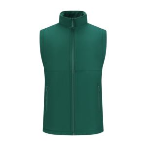 남자의 겨울 양털 조끼 사용자 정의 로고 플러스 사이즈 지퍼 폐쇄 안티 필링 100% 폴리에스터 V-넥 남여 공용 세련된 야외 OEM - Product Image 2