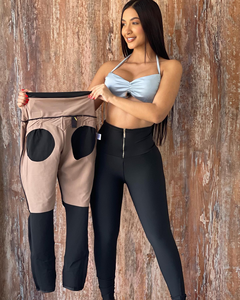 Po-Former & Schwitz-Intensivierende Enge Formhose Hochgeschnittene Yoga-Leggings Dicke Hochgeschnittene Leggings für Damen Shapewear - Product Image 1
