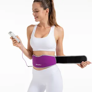 YEMALL EMS Waist Trimmer ABS Fitness Belt Electronic Abdominal Muscle Stimulator Stomach Workout Toning Massager Trainer Belt