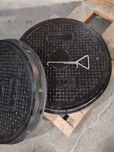 Tapa de <span class=keywords><strong>alcantarilla</strong></span> de composite FRP EN124 D400, tapa de drenaje redonda B125 para exteriores, cubierta de <span class=keywords><strong>alcantarilla</strong></span> SMC de 600 mm - Product Image 6